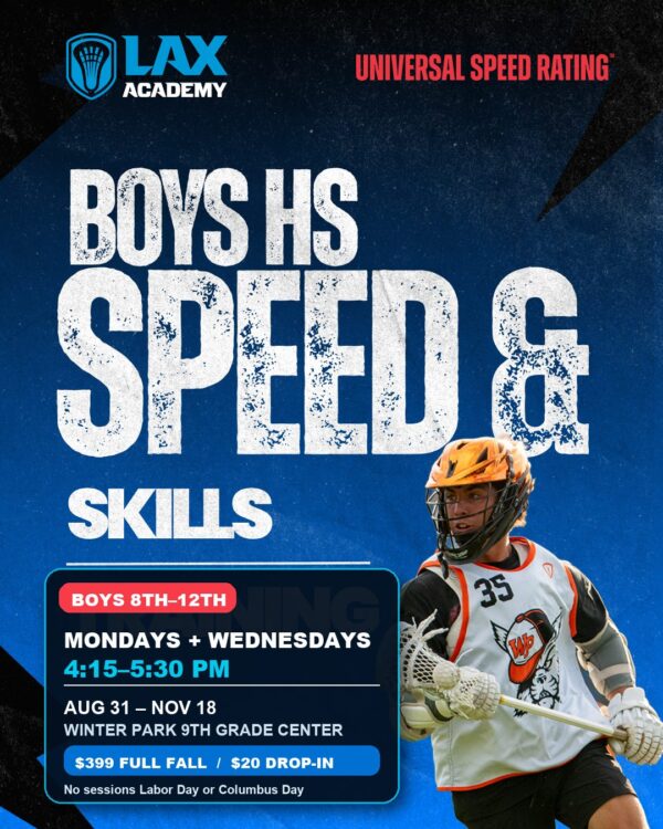 Boys 8th through 12th Grade Fall Speed and Skills
