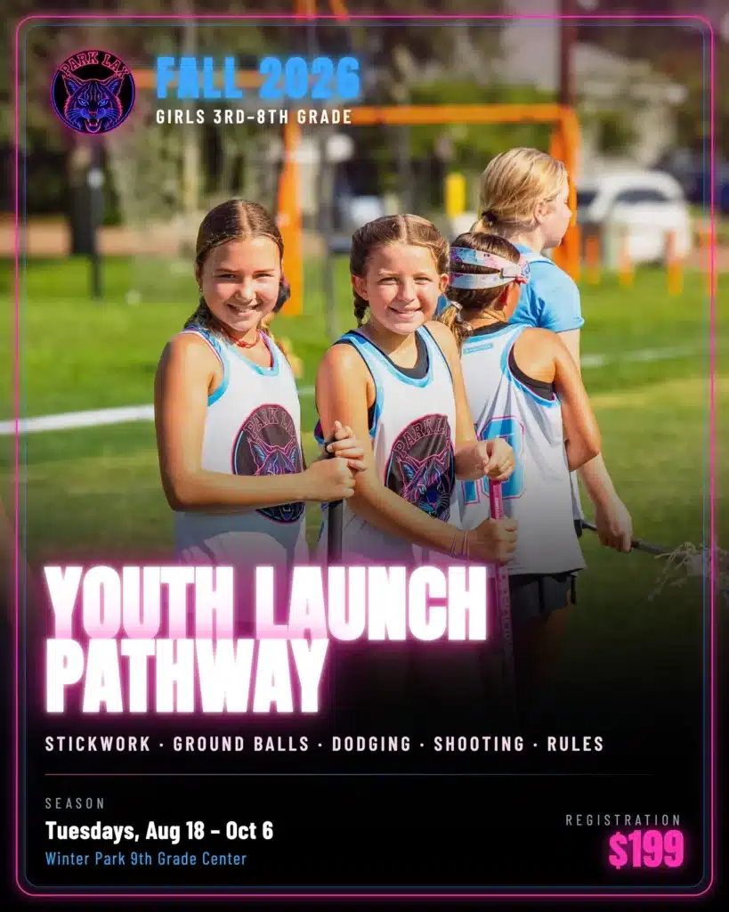 Park Lax Youth Fall Launch Pathway 2026 Park Lax Youth Fall 2026 launch pathway for girls in 3rd through 8th grade